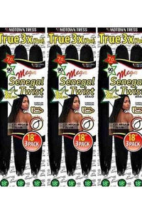 [3 PACK DEAL] Motown Tress Senegal Twist Braid - CST. MEGA 18 - SoGoodBB.com