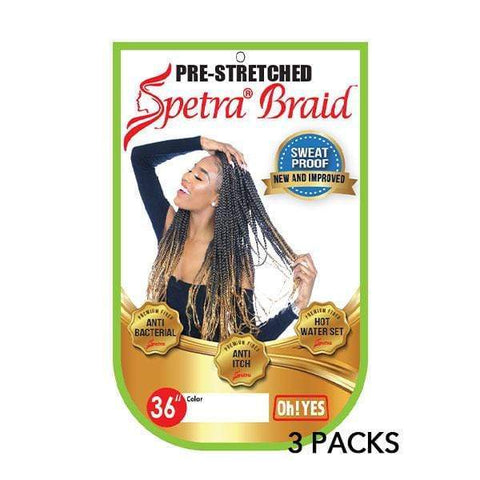 [3 Pack Deal] Oh Yes Hair Spetra Pre-Stretched Synthetic Braid - EZ BRAID 36" - SoGoodBB.com
