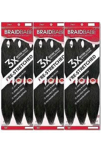 [3 Pack Deal] Outre Synthetic Pre Stretched Braid - 3X BABE 54" - SoGoodBB.com