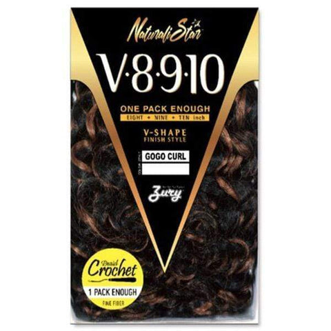 [3 Pack Deal] Zury Naturalistar V8910 One Pack Enough Crochet Braid - Water Wave - SoGoodBB.com