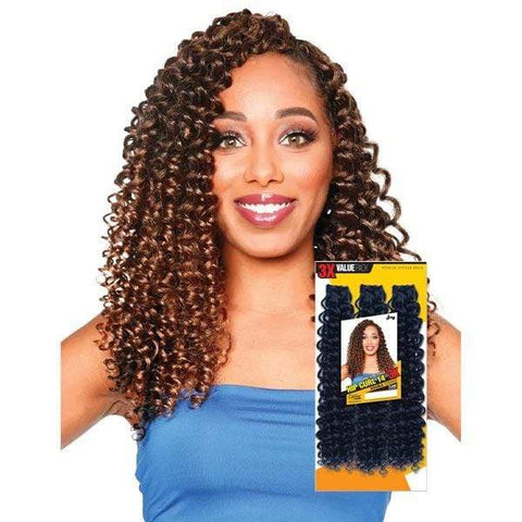 [3 Pack Deal] Zury Sis Premium African Synthetic Crochet Braid - 3X HIP CURL 14" - SoGoodBB.com