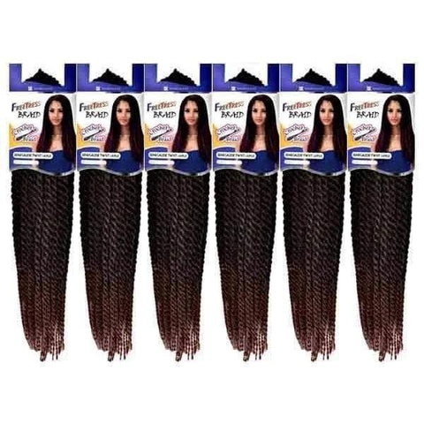 [6 pack deal] Freetress KSETL Crochet SENEGALESE TWIST LARGE - SoGoodBB.com