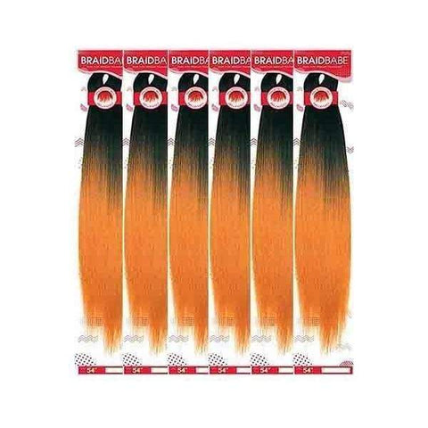 [6 Pack Deal] Outre Synthetic Pre Stretched Braid - BABE 54" - SoGoodBB.com