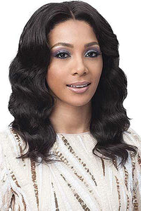 Bobbi Boss 100% Brazilian Virgin Remy Bundle Hair Full Lace Wig - BNGLWOC16 OCEAN WAVE 16" - SoGoodBB.com
