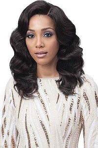 Bobbi Boss 100% Brazilian Virgin Remy Bundle Hair Full Lace Wig - BNGLWOC16 OCEAN WAVE 16" - SoGoodBB.com