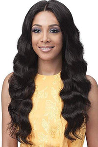 Bobbi Boss 100% Brazilian Virgin Remy Bundle Hair Full Lace Wig - BNGLWOC28 OCEAN WAVE 28" - SoGoodBB.com
