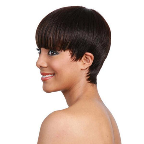 Bobbi Boss 100% Human Hair Full Wigs Bobbi Boss Premium 100 % Human Hair Wig - MH1212 CUTIE - Unbeatable