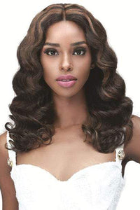 Bobbi Boss 100% Human Hair Lace Front Wig - MHLF494 CURLY WAVE 18" - SoGoodBB.com