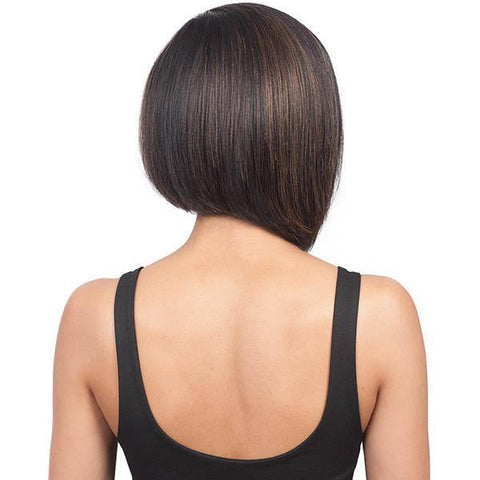 Bobbi Boss 100% Human Hair Lace Wigs Bobbi Boss 100% Human Hair Sleek Bob Lace Front Wig - MHLF402 HH NADINE SHORT