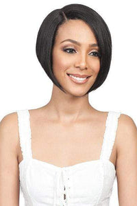 Bobbi Boss 100% Human Hair Lace Wigs Bobbi Boss 100% Human Hair Sleek Bob Lace Front Wig - MHLF403 HH SHANTEL
