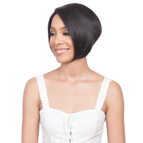 Bobbi Boss 100% Human Hair Lace Wigs Bobbi Boss 100% Human Hair Sleek Bob Lace Front Wig - MHLF403 HH SHANTEL