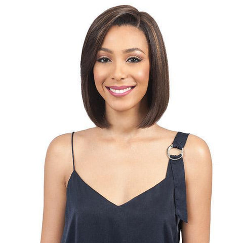 Bobbi Boss 100% Human Hair Lace Wigs Bobbi Boss 100% Human Hair Sleek Bob Lace Front Wig - MHLF405 HH FLORA