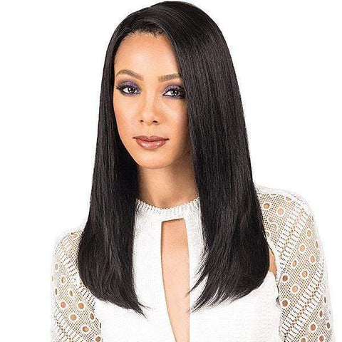 Bobbi Boss 100% Human Hair Lace Wigs Bobbi Boss Indiremi 100% Virgin Remy Hair 4x4 Deep Lace Wig - MHRLF006 NATURAL STRAIGHT 20