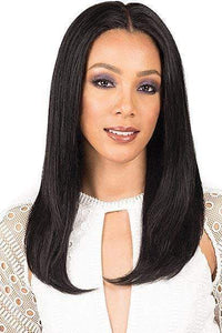 Bobbi Boss 100% Human Hair Lace Wigs Bobbi Boss Indiremi 100% Virgin Remy Hair 4x4 Deep Lace Wig - MHRLF006 NATURAL STRAIGHT 20