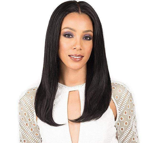 Bobbi Boss 100% Human Hair Lace Wigs Bobbi Boss Indiremi 100% Virgin Remy Hair 4x4 Deep Lace Wig - MHRLF006 NATURAL STRAIGHT 20