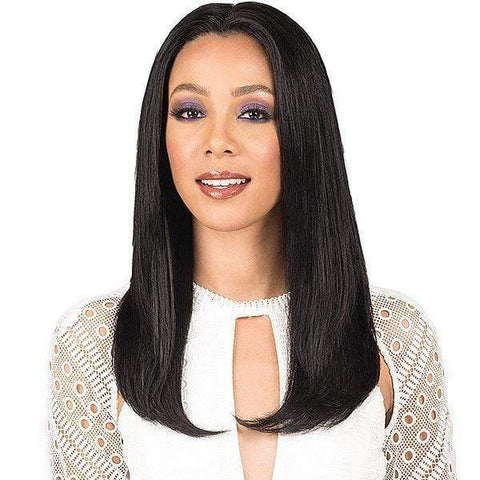 Bobbi Boss 100% Human Hair Lace Wigs Bobbi Boss Indiremi 100% Virgin Remy Hair 4x4 Deep Lace Wig - MHRLF006 NATURAL STRAIGHT 20
