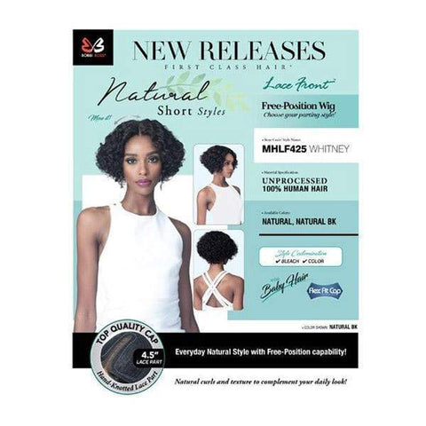 Bobbi Boss 100% Human Hair Lace Wigs Bobbi Boss Unprocessed Human Hair Lace Front Wig - MHLF425 WHITNEY