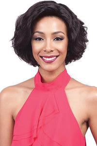 Bobbi Boss 100% Human Hair Lace Wigs NATURAL Bobbi Boss 100% Unprocessed Brazilian Human Hair 4x4 Hand-Tied Swiss Lace Wig - MHLF500 DUNN