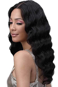 Bobbi Boss 100% Human Hair Lace Wigs NATURAL Bobbi Boss 100% Unprocessed Human Hair 5" Deep Part Lace Front Wig - MHLF702 DIA