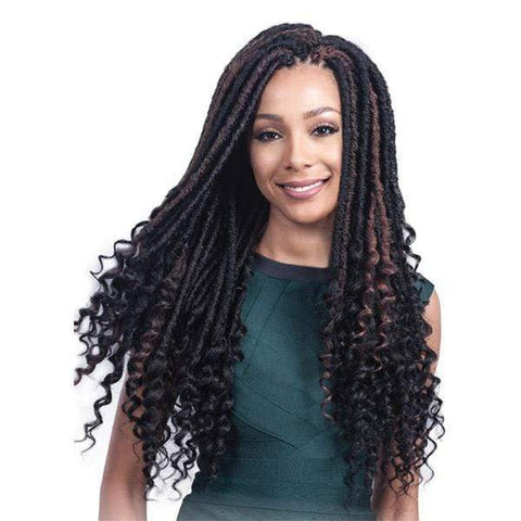 Bobbi Boss African Roots Collection Crochet Braid - BOMBA FAUX LOCS SOUL CURY TIPS 20" - SoGoodBB.com