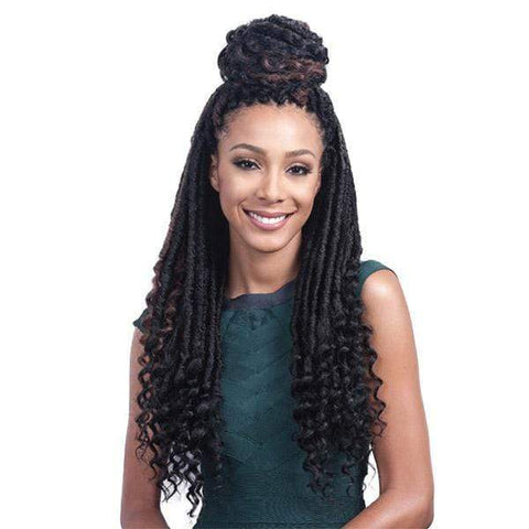 Bobbi Boss African Roots Collection Crochet Braid - BOMBA FAUX LOCS SOUL CURY TIPS 20" - SoGoodBB.com