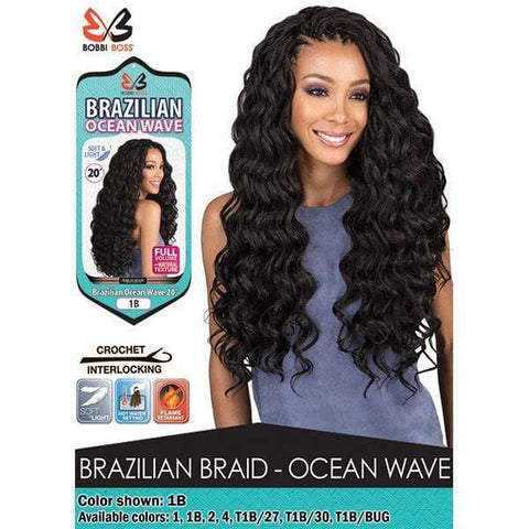 Bobbi Boss African Roots Collection Crochet Braid - BRAZILIAN OCEAN WAVE 20" - SoGoodBB.com