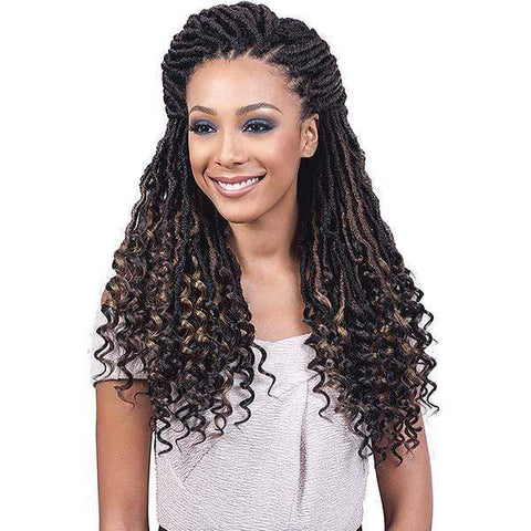 Bobbi Boss African Roots Collection Crochet Braid - NU LOCS CURLY TIPS 20" - SoGoodBB.com