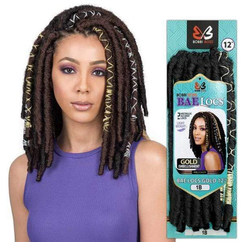 Bobbi Boss Crochet Braid - BAE LOCS 12" GOLD - SoGoodBB.com
