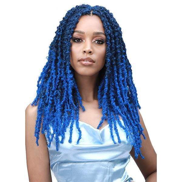 Bobbi Boss Crochet Braid T1B/DKBLUE Bobbi Boss Pre-Loop Crochet Braid - 3X CALIF. BUTTERFLY LOCS 14