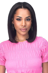 Bobbi Boss Deep Part Lace Wigs Bobbi Boss 100% Human Hair V-Part Wig - MHV001 STRAIGHT 12~16