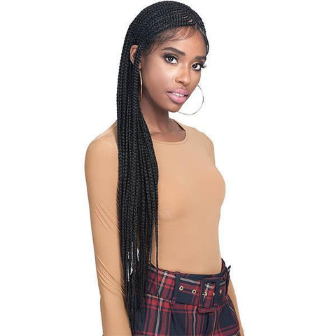 Bobbi Boss Deep Part Lace Wigs Bobbi Boss Premium Synthetic Braided 13x7 Lace Front Wig - MLF511 SIMONE