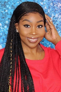 Bobbi Boss Deep Part Lace Wigs Bobbi Boss Premium Synthetic Braided 13x7 Lace Front Wig - MLF512 PATRA