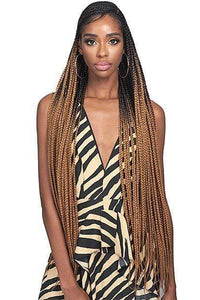 Bobbi Boss Deep Part Lace Wigs Bobbi Boss Premium Synthetic Braided 13x7 Lace Front Wig - MLF512 PATRA