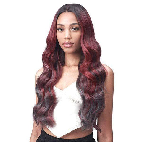 Bobbi Boss Deep Part Lace Wigs Bobbi Boss Synthetic Chunky Highlights Lace Front Wig - MLF554 ROSEWOOD