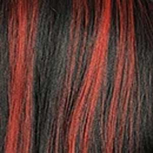 Bobbi Boss Deep Part Lace Wigs TC1B/RED Bobbi Boss Synthetic Chunky Highlights Lace Front Wig - MLF554 ROSEWOOD