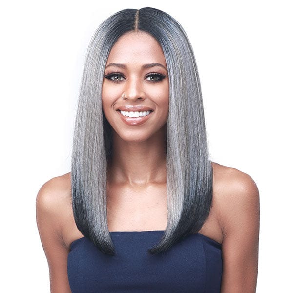 Bobbi Boss Deep Part Lace Wigs TF1B/SLVGY Bobbi Boss Synthetic Glueless Grip Series Deep Lace Wig - MLF702 TANYA