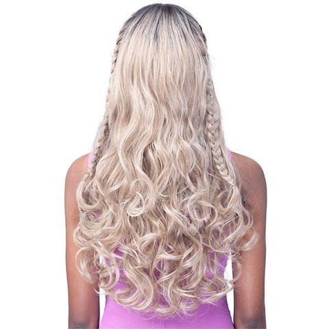 Bobbi Boss Deep Part Wigs Bobbi Boss Synthetic Hair 13X4 Hand-Tied Deep Lace Wig - WATERFALL BRAID