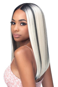 Bobbi Boss Frontal Lace Wigs Bobbi Boss Designer Mix Human Hair Blend HD Lace Wig - MOGL102 ALLISON