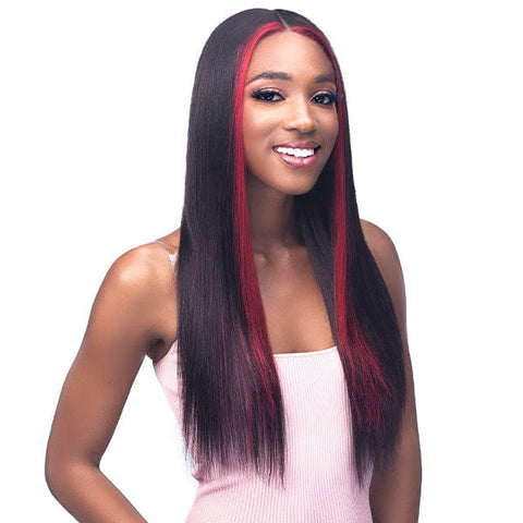 Bobbi Boss Frontal Lace Wigs Bobbi Boss Human Hair Blend 13X7 Glueless Frontal Lace Wig - MBLF007 MABLE