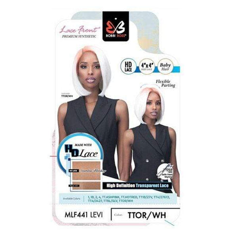 Bobbi Boss Frontal Lace Wigs Bobbi Boss Synthetic 4x4 HD Lace Front Wig - MLF441 LEVI