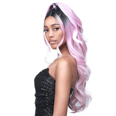 Bobbi Boss Frontal Lace Wigs Bobbi Boss Synthetic Hair 13x2 Updo Revolution Lace Front Wig - MLF417 EMILIA