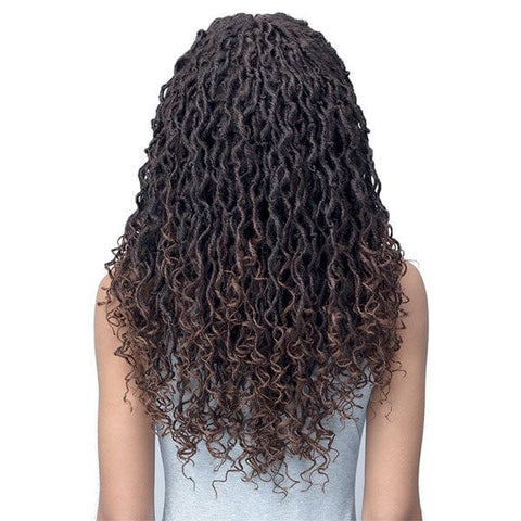 Bobbi Boss Frontal Lace Wigs Bobbi Boss Synthetic Hair Lace Front Wig - MLF622 MICRO LOCS FEATHER TIPS 22