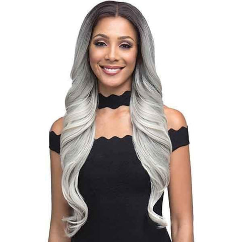 Bobbi Boss Human Hair Blend Lace Wigs 1 Bobbi Boss Human Hair Blend 360 Lace Front Wig - MBLF360 DINAH
