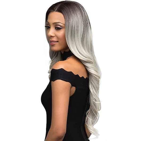 Bobbi Boss Human Hair Blend Lace Wigs 1 Bobbi Boss Human Hair Blend 360 Lace Front Wig - MBLF360 DINAH
