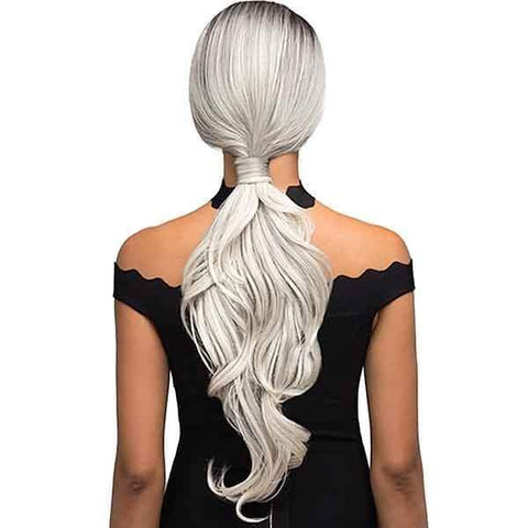 Bobbi Boss Human Hair Blend Lace Wigs 1 Bobbi Boss Human Hair Blend 360 Lace Front Wig - MBLF360 DINAH