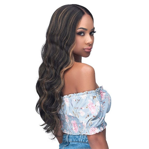 Bobbi Boss Human Hair Blend Lace Wigs Bobbi Boss Designer Mix Human Hair Blend HD Lace Wig - MOGL100 MINA