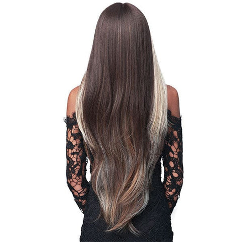 Bobbi Boss Human Hair Blend Lace Wigs Bobbi Boss Human Hair Blend Deep Part Lace Front Wig - MBLF362 ROSE