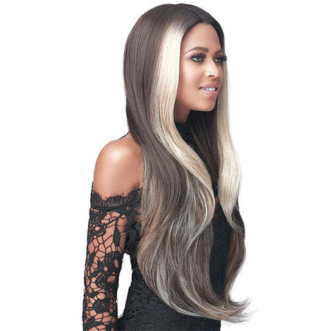 Bobbi Boss Human Hair Blend Lace Wigs Bobbi Boss Human Hair Blend Deep Part Lace Front Wig - MBLF362 ROSE