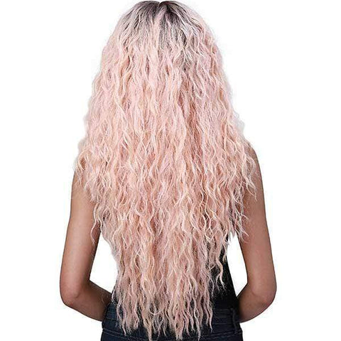 Bobbi Boss Human Hair Blend Lace Wigs Bobbi Boss Human Hair Blend Pre-Plucked Swiss Lace Front Wig - MBLF280 IVANA