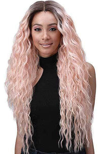 Bobbi Boss Human Hair Blend Lace Wigs Bobbi Boss Human Hair Blend Pre-Plucked Swiss Lace Front Wig - MBLF280 IVANA